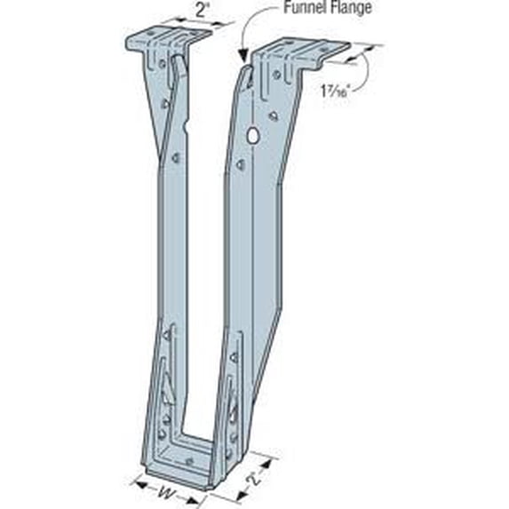 Simpson Engineered Wood I Beam Hanger ITS2.56 - Top Flange Joist - Height 11.88-16 In