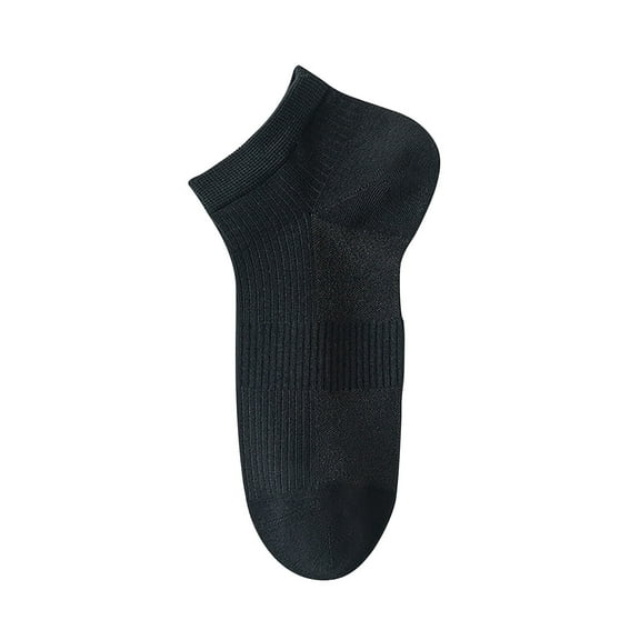 ITSAME Ankle Socks for Womens, Cotton Non Slip Breathable Crew Casual Socks Black Free Size