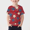 thumbnail image 1 of ITSAME Boys 4th of July T-Shirt, Crewneck Short Sleeve Independence Day Print Summer Fashion Casual Shirts Multicolor Size 3-4T, 1 of 5