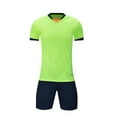 thumbnail image 1 of ITSAME Boys Athletic Sets 2-Piece, Performance Short Sleeve Top and Shorts Quick-Dry Sportswear Outfits Green 4-6T, 1 of 4