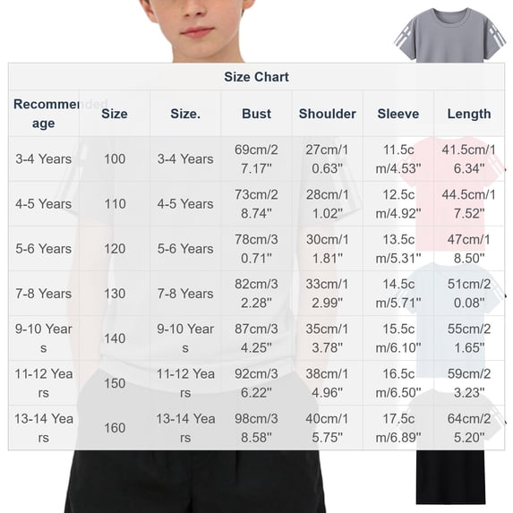 ITSAME Boys Athletic T-Shirts, Quick-Dry Loose Fit Crewneck Summer Running Performance Active Shirts Red Size 13-14T