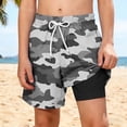 thumbnail image 1 of ITSAME Boys Beach Shorts, Quick-Dry Elastic Waist with Compression Liner Kids Athletic Swim Trunks Gray Size 5, 1 of 9