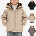 thumbnail image 1 of ITSAME Boys Fleece Lined Hooded Puffer Jacket (2-9) Zip Up Long Sleeve Winter Warm Coat with Pockets Size 4T, 1 of 9