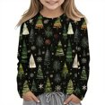 thumbnail image 1 of ITSAME Boys Girls Christmas Long Sleeve Shirt, Round Neck Casual Fashion Xmas Graphic Fall Pullover Holiday Tops Multicolor 5T, 1 of 7