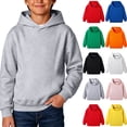 thumbnail image 1 of ITSAME Boys Girls Hooded Sweatshirts Cotton Long Sleeve Solid Tops Fall Kids Casual Pullover Hoodies Pink Size 2T, 1 of 7