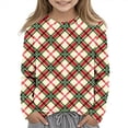 thumbnail image 1 of ITSAME Boys Girls Long Sleeve Shirt, Fashion Casual Crewneck Pullover Xmas Graphic Fall Christmas Holiday Tops Multicolor 4T, 1 of 7