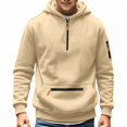 thumbnail image 1 of ITSAME Boys Half Zip Hoodie Pullover Long Sleeve Active Fit Casual Sweatshirt with Kangaroo Pocket Size 15, 1 of 7