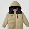 thumbnail image 1 of ITSAME Boys Hooded Parka Coat (3-12) Long Sleeve Mid Length Thermal Winter Outerwear with Flap Pockets Size 5T, 1 of 9