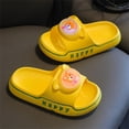 thumbnail image 1 of ITSAME Boys LED Light Up Slippers, Open Toe Soft Sole Comfy Anti-Slip Kids Fashion Casual Slippers Yellow 1.5(Big Kids), 1 of 5