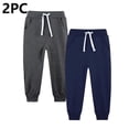 thumbnail image 1 of ITSAME Boys Sweatpants 2PC, Jogger Elastic Waist Drawstring Tapered Pants with Pockets Dark Gray 5T, 1 of 3