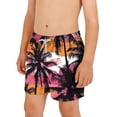 thumbnail image 1 of ITSAME Boys Swim Trunks, Fashion Print Quick-Dry Elastic Waist Summer Casual Beach Swim Shorts Multicolor 14-15T, 1 of 7