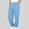 thumbnail image 1 of ITSAME Boys Tapered Sweatpants, Elastic Waist with Pockets Cotton Kids Casual Athletic Jogger Pants Blue 6-7T, 1 of 6