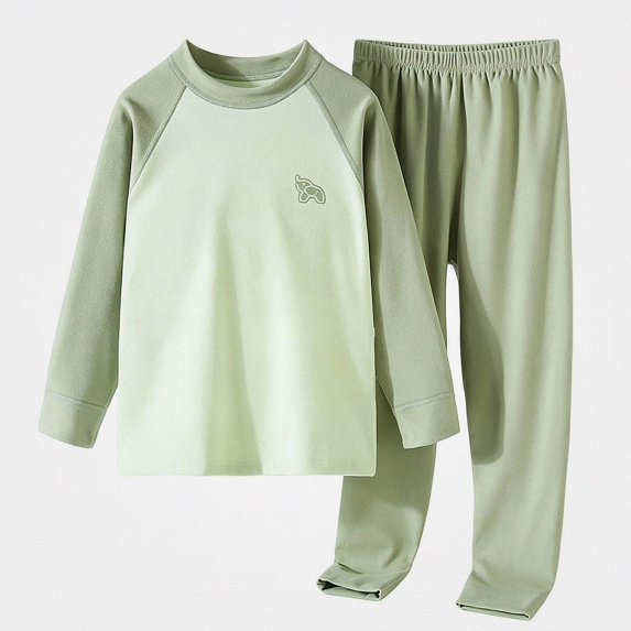 ITSAME Girls 2 Piece Loungewear Outfit Raglan Sleeve Crewneck Pullover and Pants Warm Sleepwear Set Size 2T