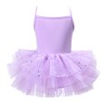 thumbnail image 1 of ITSAME Girls Ballet Dance Dress, Spaghetti Strap Puffy Tulle Leotards Kids Fashion Shiny Ballet Tutu Dress Purple 2-3T, 1 of 5