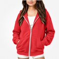 thumbnail image 1 of ITSAME Girls Full Zip Hooded Jacket Comfy Cotton Ribbed Quilted Fall Winter Casual Outerwear with Pockets Size 14, 1 of 8
