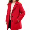 thumbnail image 1 of ITSAME Girls Notched Lapel Wool Blend Coat Single Breasted Mid Length Trench Outerwear with Pockets Size 10, 1 of 9