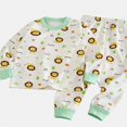 thumbnail image 1 of ITSAME Girls Outfit 2-Piece Cartoon Print Cotton Long Sleeve Crewneck Pullover and Pants Sleepwear Set Size 3T, 1 of 6