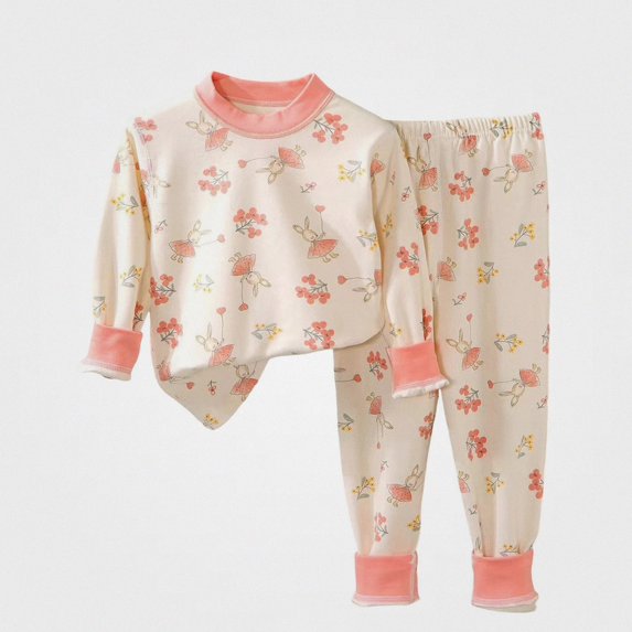 ITSAME Girls Outfit 2-Piece Long Sleeve Crewneck Pullover and Pants Cartoon Print Comfy Loungewear Set Size 7