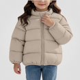 thumbnail image 1 of ITSAME Girls Quilted Puffer Jacket (1-8) Bear Graphic Zip Up Winter Warm Coat with Pockets Size 3T, 1 of 7