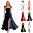 thumbnail image 1 of ITSAME Girls Smocked Slip Dress Square Neck Flowy Ruffle High-Low Hem Wedding Pageant Party Ball Gown Black Size 14, 1 of 6