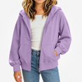 thumbnail image 1 of ITSAME Girls Zip Up Hoodie (5-16) Loose Fit Long Sleeve Casual Hooded Sweatshirt with Pockets Size 15, 1 of 9