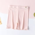 thumbnail image 1 of ITSAME Kids Girls Short Leggings, Anti-Exposure Ruffle Hem Elastic Waist Summer Breathable Stretchy Leggings Pink 8-9T, 1 of 5