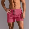 thumbnail image 1 of ITSAME Men's Running Shorts, Active Fit Drawstring Sports Breathable Summer Casual Gym Athletic Shorts Hot Pink 2XL, 1 of 4