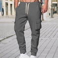 thumbnail image 1 of ITSAME Mens Fleece Jogger Pants, with Pockets Active Fit Drawstring Running Workout Sweatpants Dark Gray XL, 1 of 5