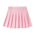 thumbnail image 1 of ITSAME Pleated Skirt for Girls, Prevent Light Leakage School Uniform Elastic Waist Kids Summer Skirt Pink 10-11T, 1 of 2