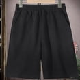 thumbnail image 1 of ITSAME Shorts for Boys, Elastic Waist Cotton with Pockets Summer Casual Versatile Shorts Black Size 5-6, 1 of 6