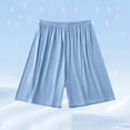 thumbnail image 1 of ITSAME Shorts for Boys Girls, Elastic Waist Loose Fit Ice Silk Summer Casual Home Clothes Shorts Light Blue Size 9-10, 1 of 6