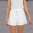 thumbnail image 1 of ITSAME Shorts for Girls, Elastic Waist Loose Fit Cotton Summer Casual Fashion Comfortable Shorts White 13T, 1 of 4
