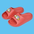 thumbnail image 1 of ITSAME Slippers for Girls, Open Toe Quick-Dry Comfy Anti-Slip Summer Bathroom Shower Slippers for Kids Red 13-13.5(Big Kids), 1 of 7