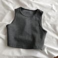 thumbnail image 1 of ITSAME Women's Crewneck Tank Tops Loose Fit Sleeveless Undershirt Summer Comfort Casual Tops Dark Gray Size XL, 1 of 8