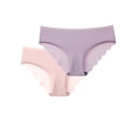 thumbnail image 1 of ITSAME Women's Underwear 2-Pack Low Waist Stretch Breathable Silky Ice Silk Hipster Panties Purple Size 2XL, 1 of 4