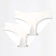 thumbnail image 1 of ITSAME Womens Low Waisted Underwear 2-Pack Breathable Stretch Ice Silk Soft Comfort Hipster Briefs White Size XL, 1 of 5