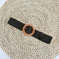 thumbnail image 1 of ITSAME Womens Retro Belt, Adjustable Woven Elegant Jeans Skirt Pin Buckle Belt Black Free Size, 1 of 4
