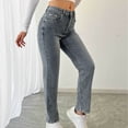 thumbnail image 1 of ITSAME Womens Skinny Jeans, Stretch Slim Fit High Rise with Pockets Classic Fashion Denim Pants Blue XL, 1 of 5