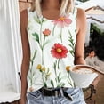 thumbnail image 1 of ITSAME Womens Tank Tops, Floral Plus Size Sleeveless Loose Fit Casual Tees Multicolor 4XL, 1 of 5