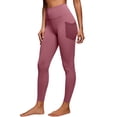 thumbnail image 1 of ITSAME Yoga Pants for Women, Stretchy Fit Ankle Length High Waist Workout Leggings with Pockets Hot Pink Size M, 1 of 5