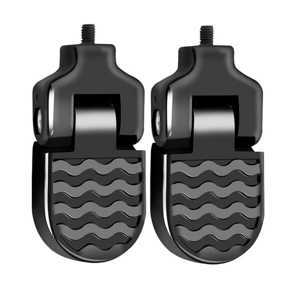 ITSELFER 1 Pair Mountain Bike Rear Seat Pedals Aluminum Alloy Foot Rest Foldable Footrest