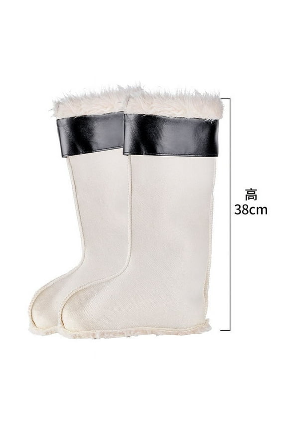 1 Pair Winter Boot Liners For Men Warm Rain Boot Liner Detachable High Tall Boot Socks For Cold Weather Liners For Rain Boots Fits 39-40