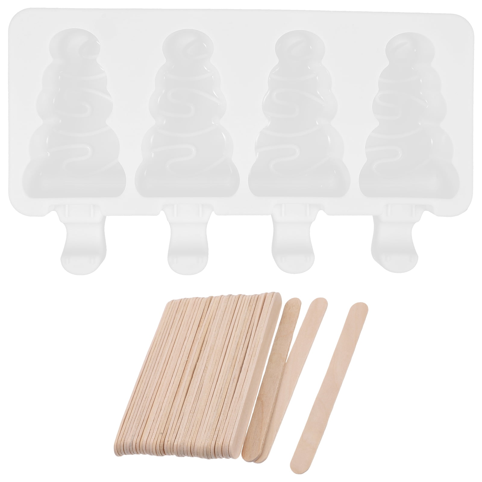 ITSELFER 1 Set Silicone Ice Cream Mold DIY Homemade Popsicle Mold