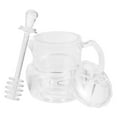 ITSELFER 1 Set of Acylic Honey Jar Honey Pot with Stirring Rod Honey