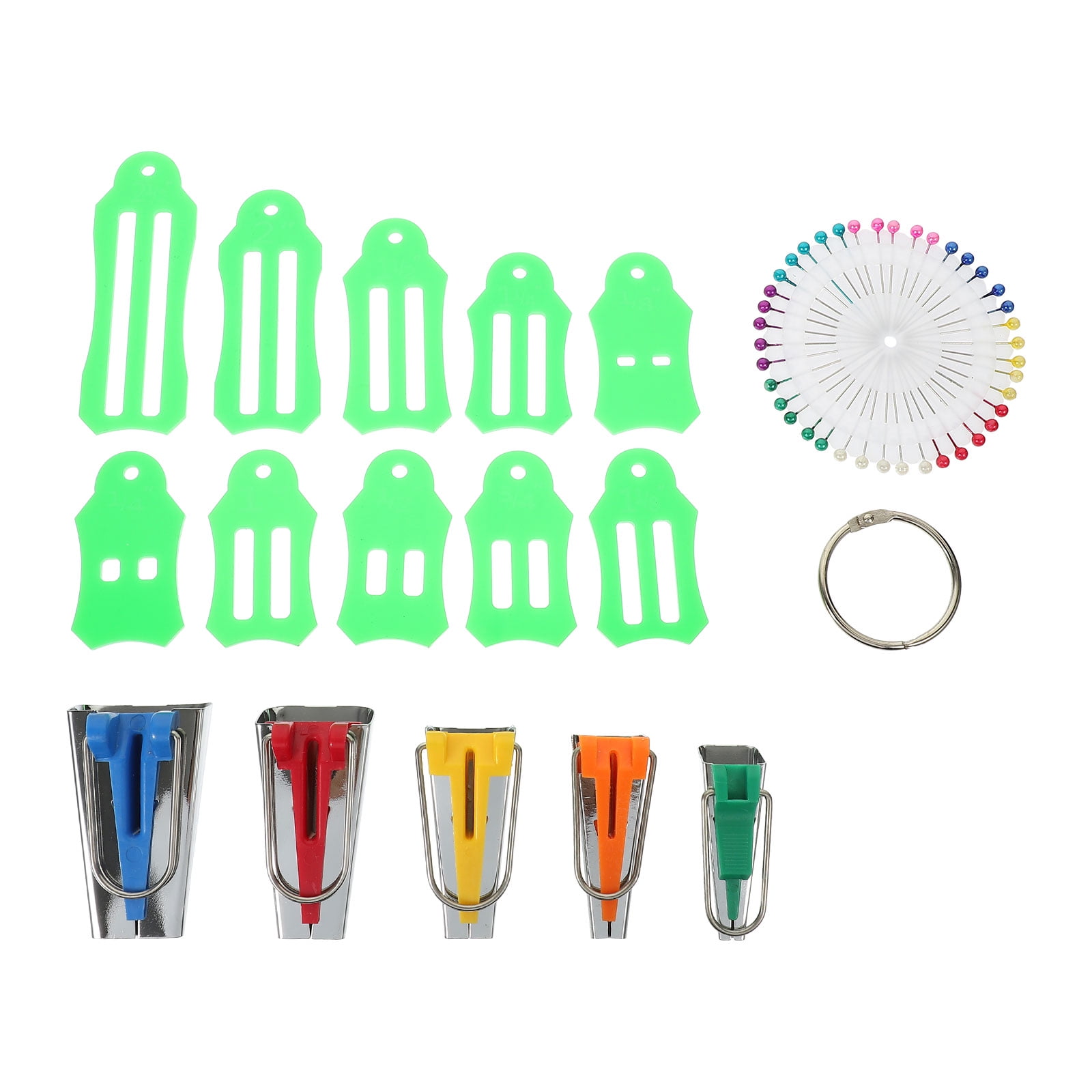 ITSELFER 1 Set of Bias Tape Maker Fabric Sewing Kit DIY Quilting Tools