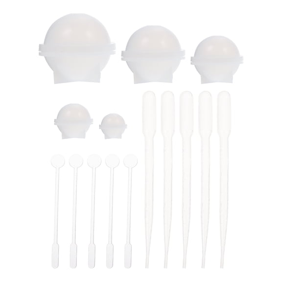 ITSELFER 1 set of DIY Sphere Ball Mold DIY Ball Shape Pendant Mold DIY Accessories