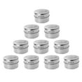 ITSELFER 10 Pcs Stainless Steel Spice Jars Spice Tins Portable