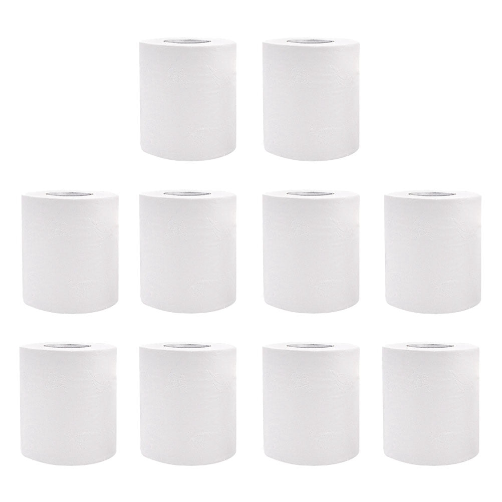 ITSELFER 10 Rolls 100g Wood Pulp Small Toiletroll 4layer Toilet Paper