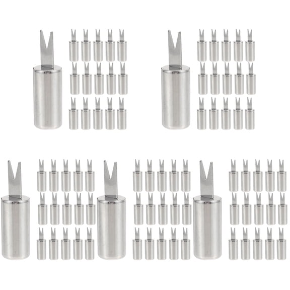 ITSELFER 100 Pcs Stainless Steel Corn Skewers Multi-function Corn Forks Professional BBQ Forks BBQ Accessory