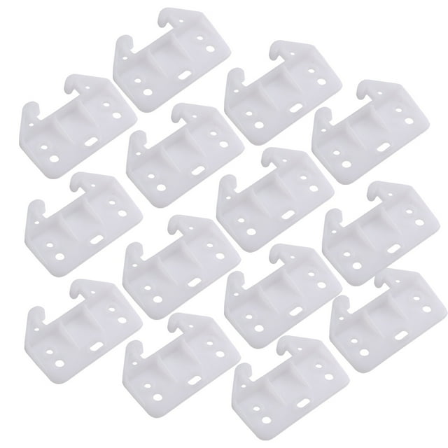 ITSELFER 100pcs 7 Holes Drawer Track Guide Drawer Track Back Plate